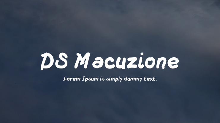 DS Macuzione Font