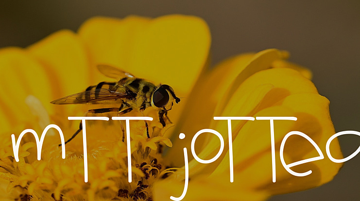 MTF Jotted Font