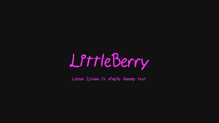 LittleBerry Font