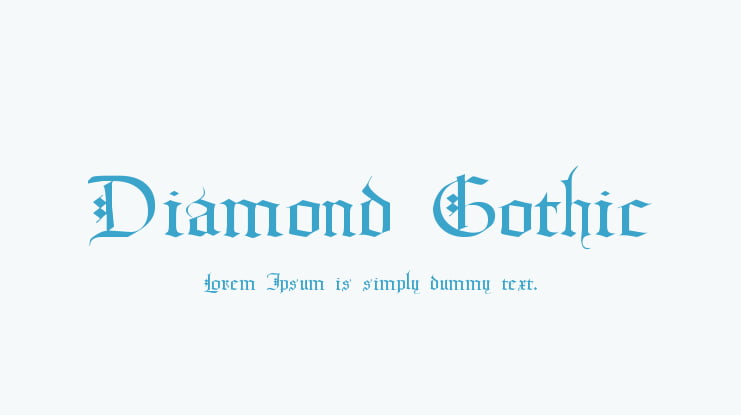 Diamond Gothic Font