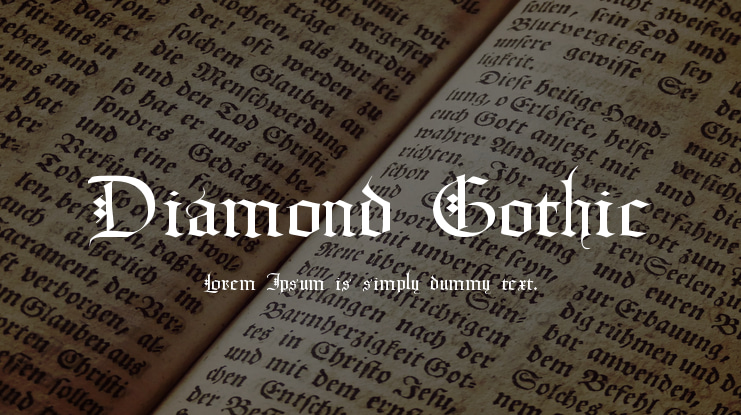 Diamond Gothic Font