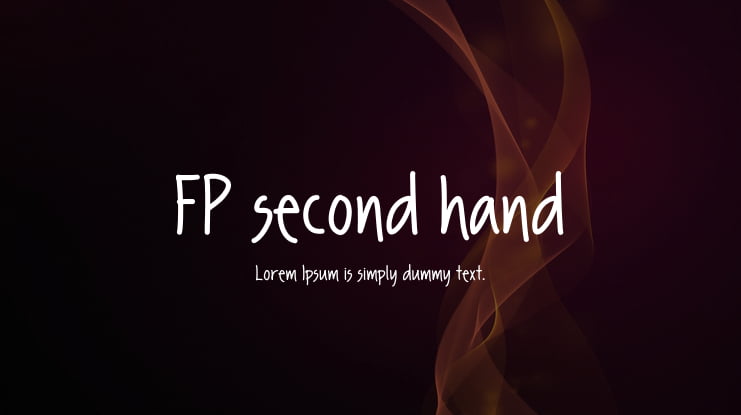 FP second hand Font