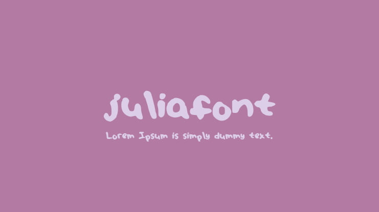 juliafont Font