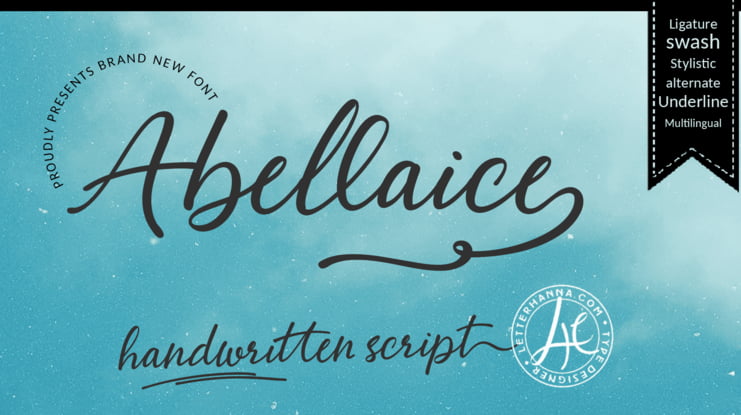 Abellaice Script Font