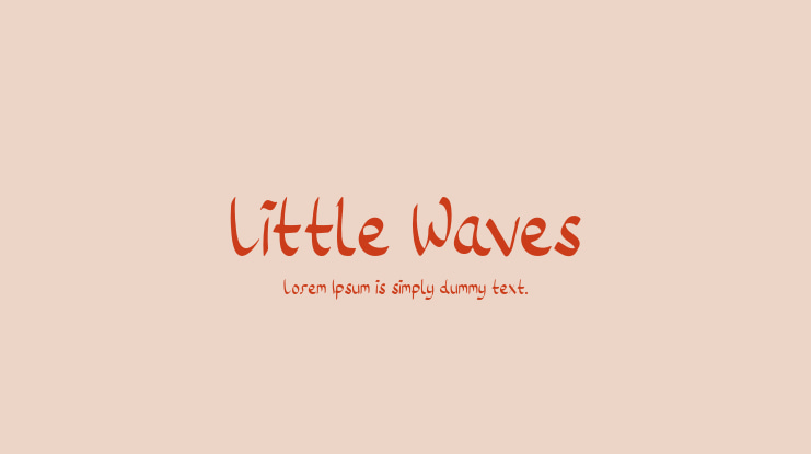 Little Waves Font