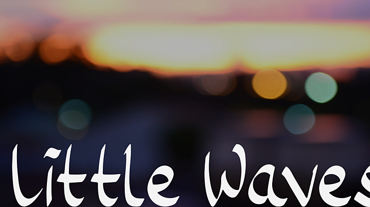 Little Waves Font