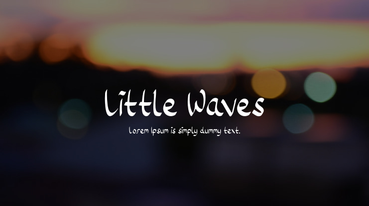 Little Waves Font