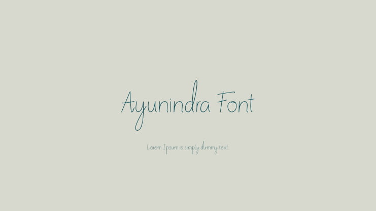 Ayunindra Font