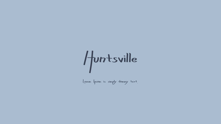 Huntsville Font