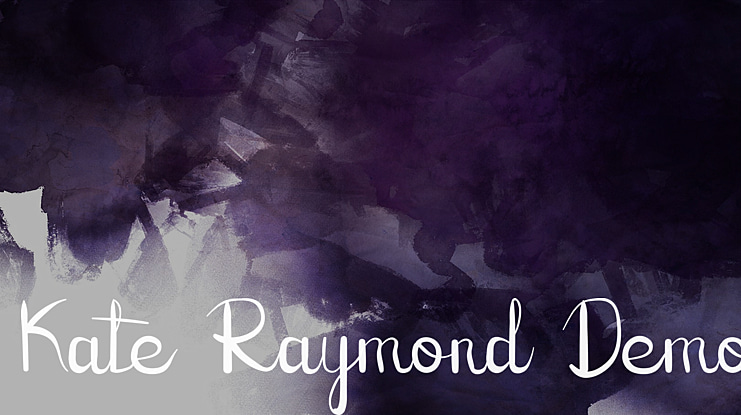 Kate Raymond Demo Font