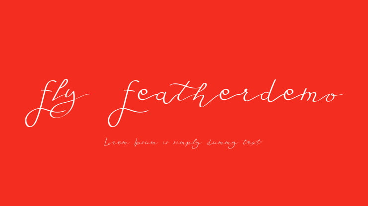 Fly Featherdemo Font