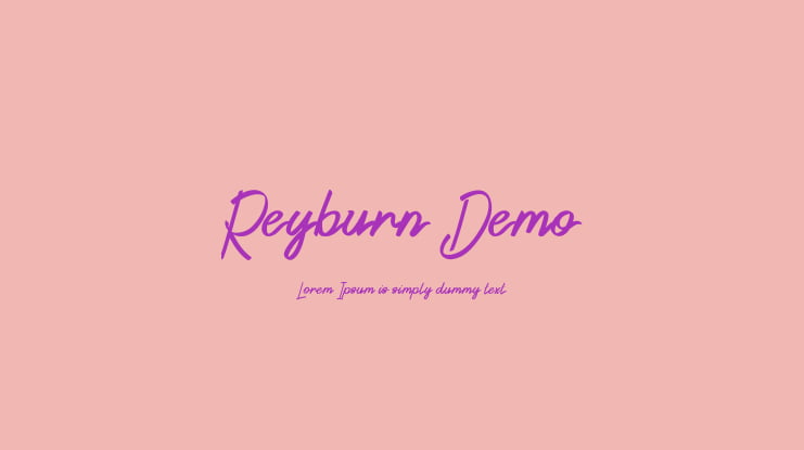 Reyburn Demo Font