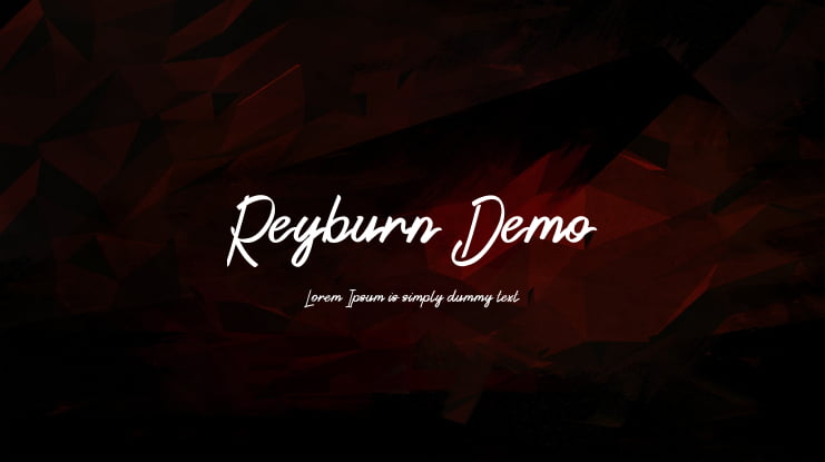 Reyburn Demo Font