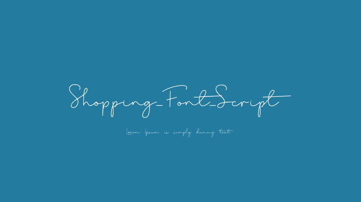 Shopping_Font_Script Font