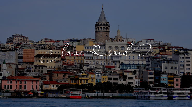 Love Said Font