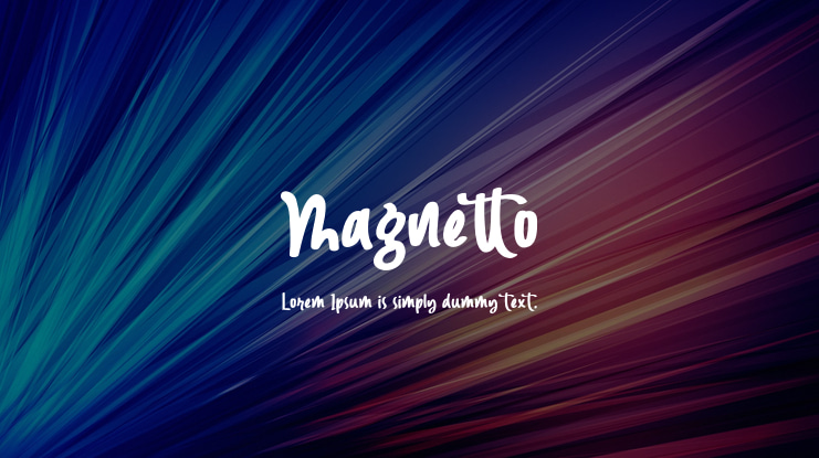 Magnetto Font