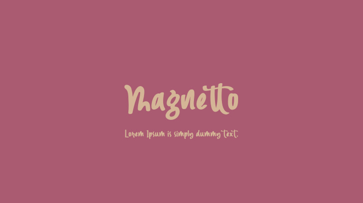 Magnetto Font