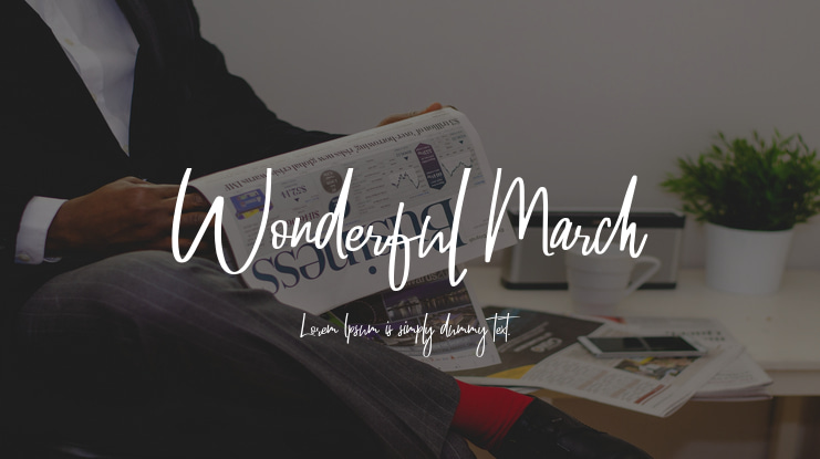 Wonderful March Font