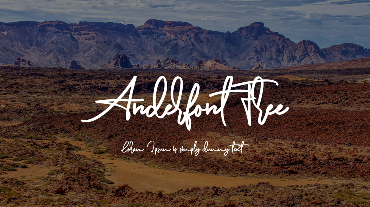 AnderfontFree Font