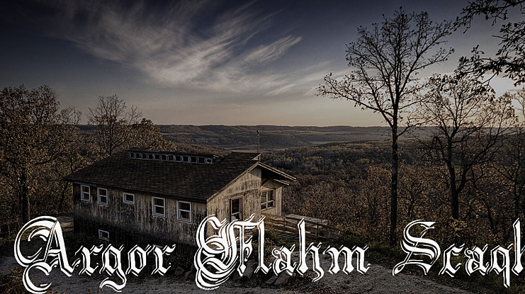 Argor Flahm Scaqh Font