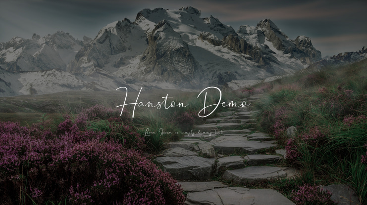 Hanston Demo Font