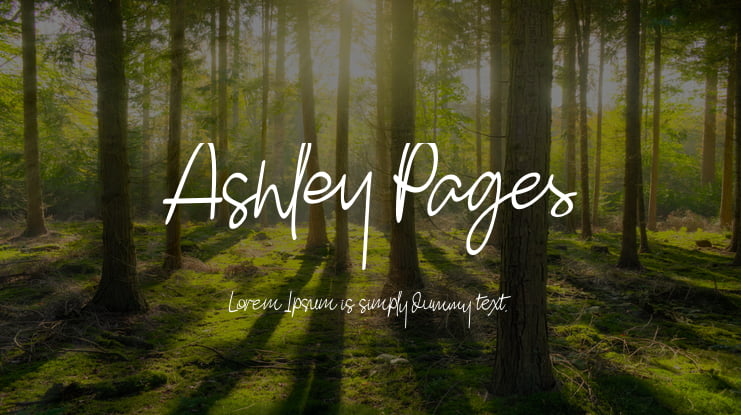Ashley Pages Font