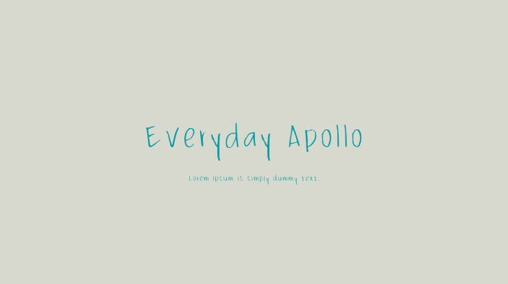 Everyday Apollo Font