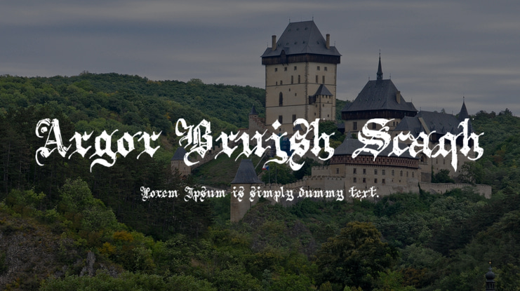 Argor Brujsh Scaqh Font