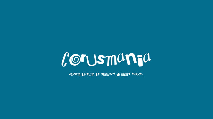 Corusmania Font