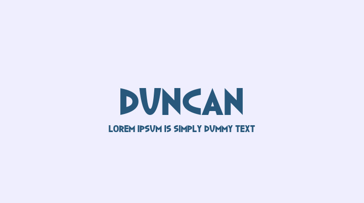 Duncan Font