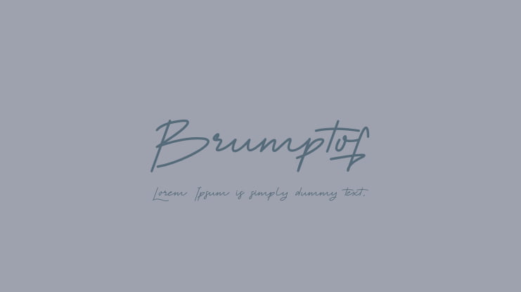 Brumptof Font