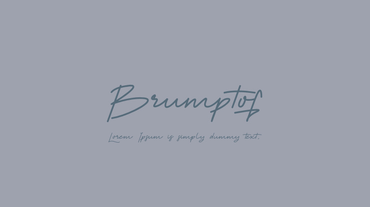 Brumptof Font