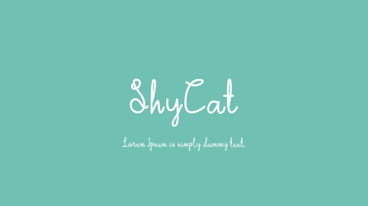 ShyCat Font