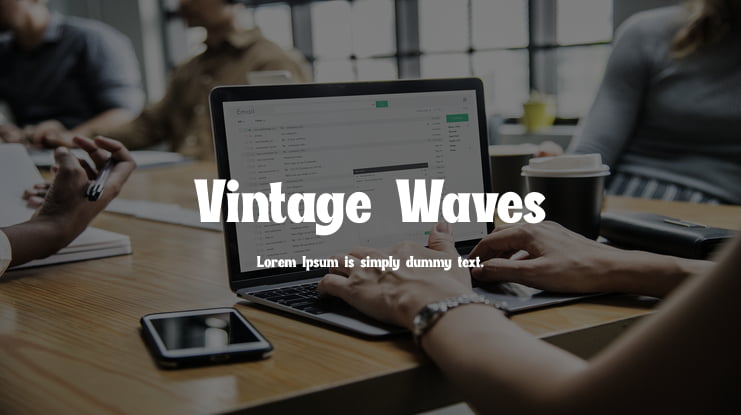 Vintage Waves Font