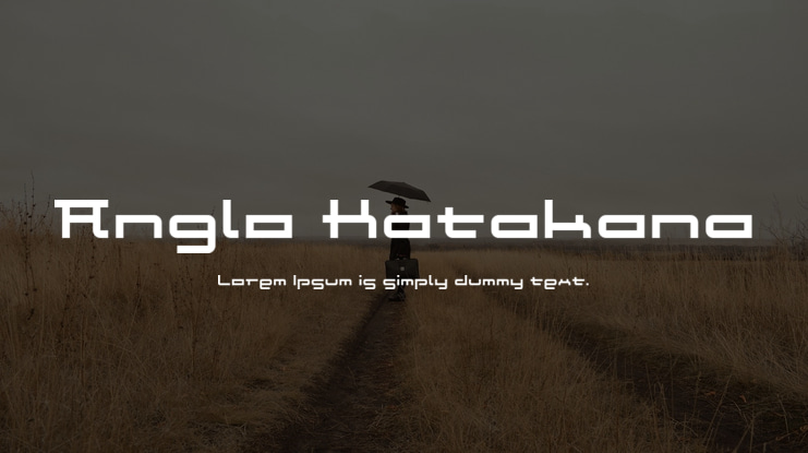 Anglo Katakana Font