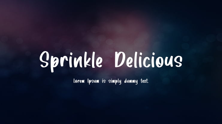 Sprinkle Delicious Font