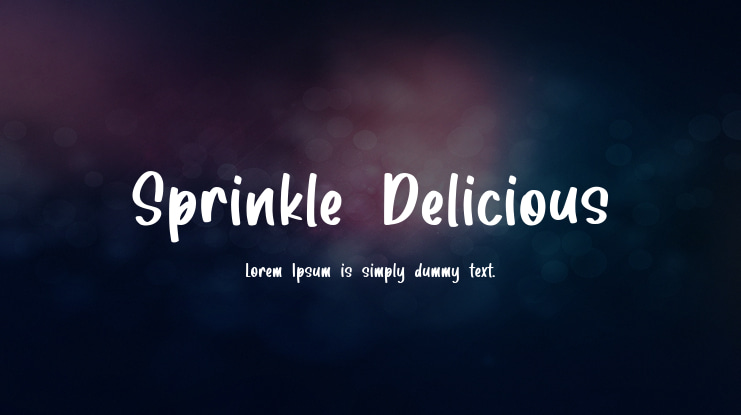 Sprinkle Delicious Font