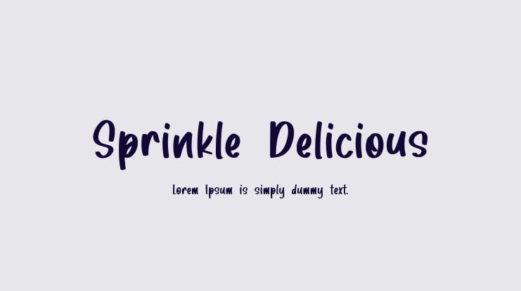Sprinkle Delicious Font