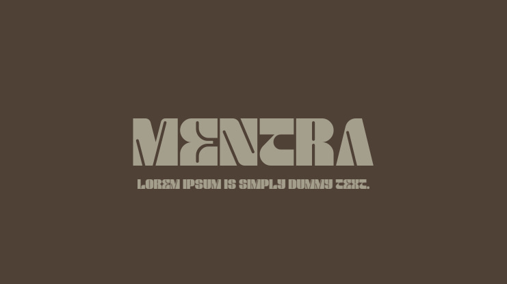 MENTRA Font
