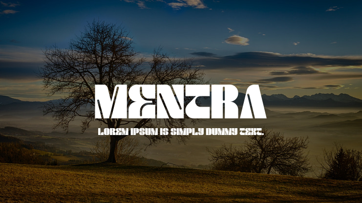 MENTRA Font