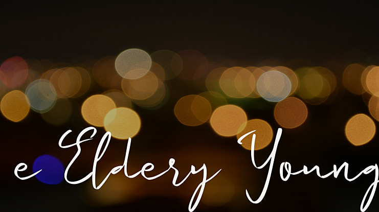 e Eldery Young Font