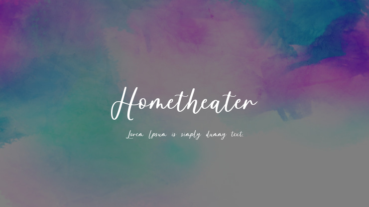 Hometheater Font