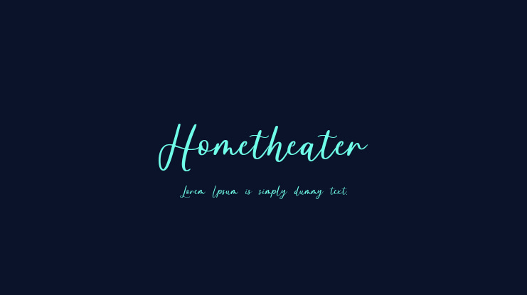 Hometheater Font