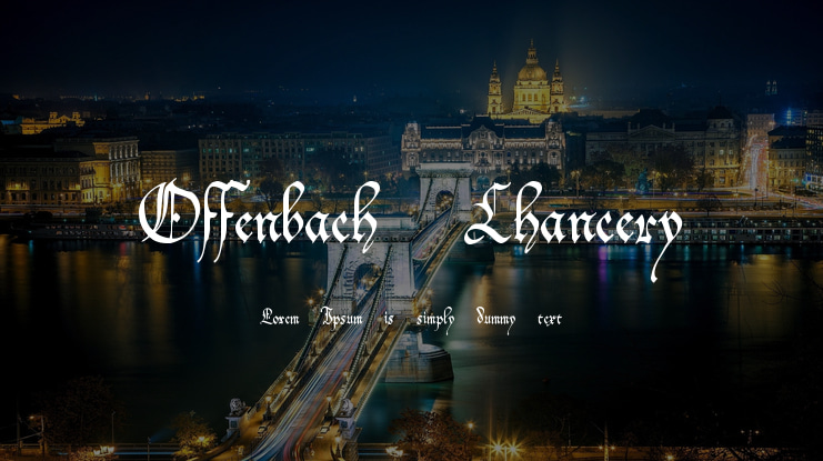 Offenbach Chancery Font