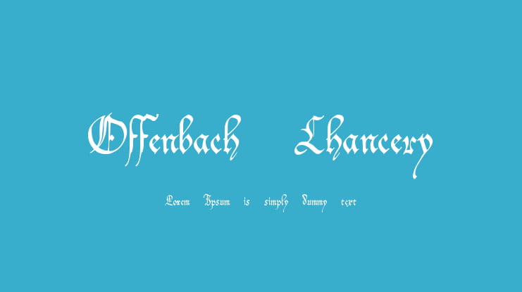 Offenbach Chancery Font