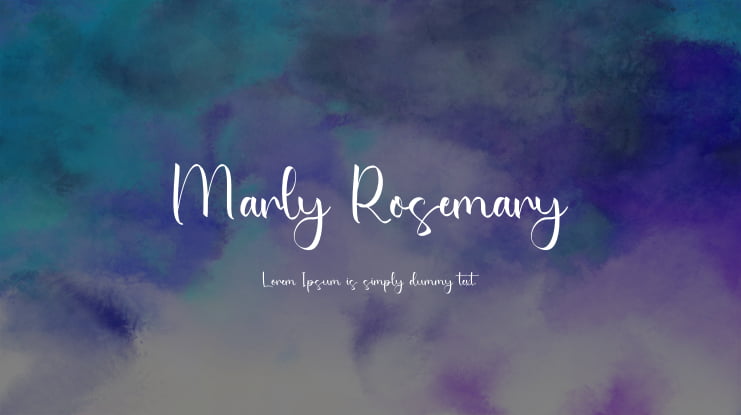 Marly Rosemary Font