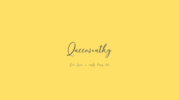 Queensouthy Font