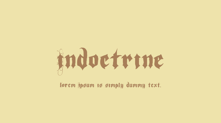 Indoctrine Font