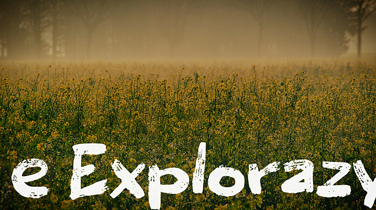 e Explorazy Font