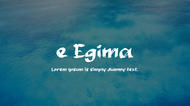 e Egima Font
